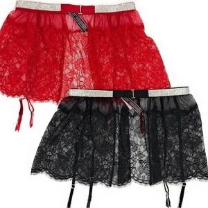 Victoria’s Secret very sexy shine strap Garter skirt
